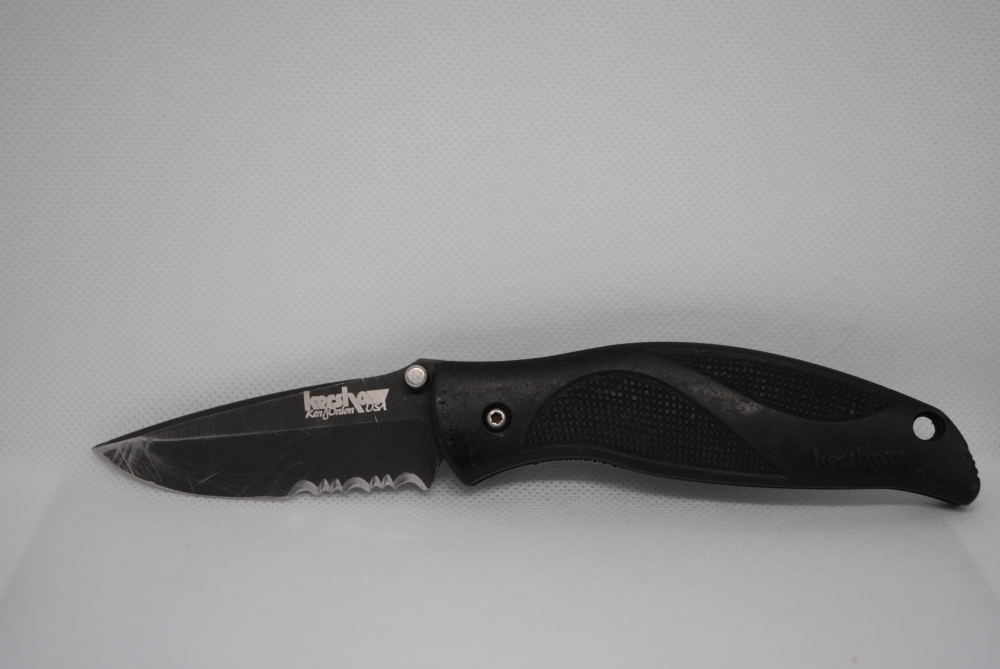 Kershaw Ken Onion USA Black Out 1550 Linear Lock Pocket Knife