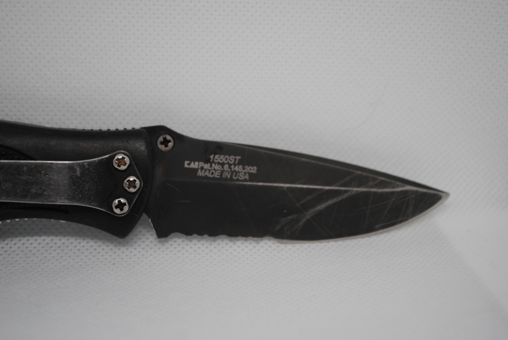 Kershaw Ken Onion USA Black Out 1550 Linear Lock Pocket Knife