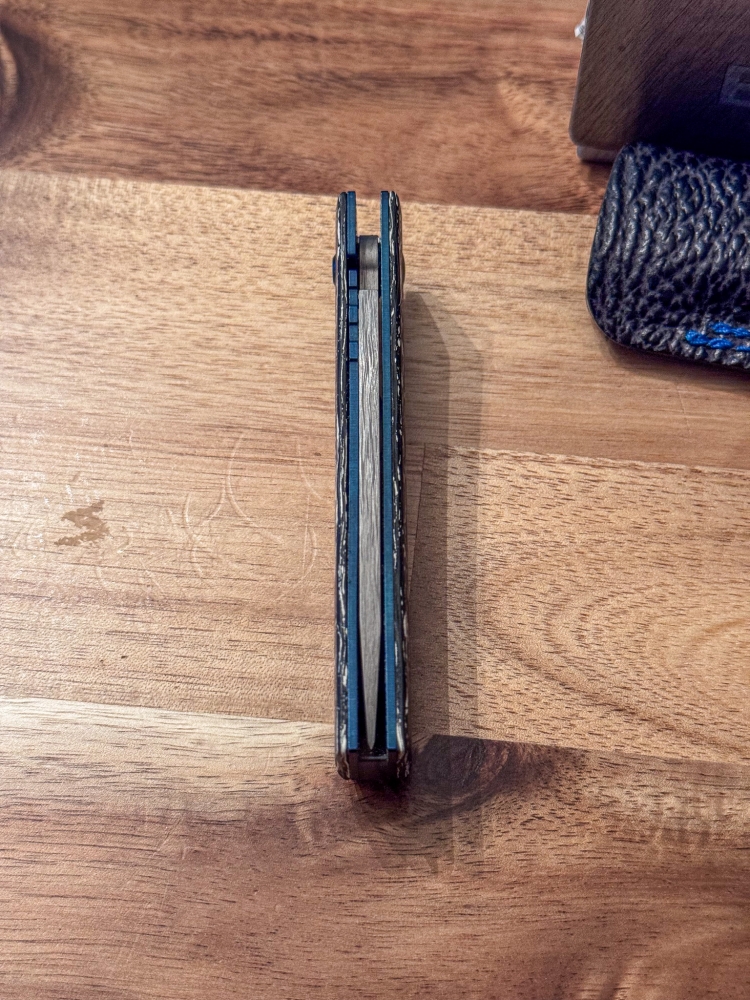 Benchmade 601-211 Gold class Tengu flipper Bi-frost 'Damasteel lightly used 