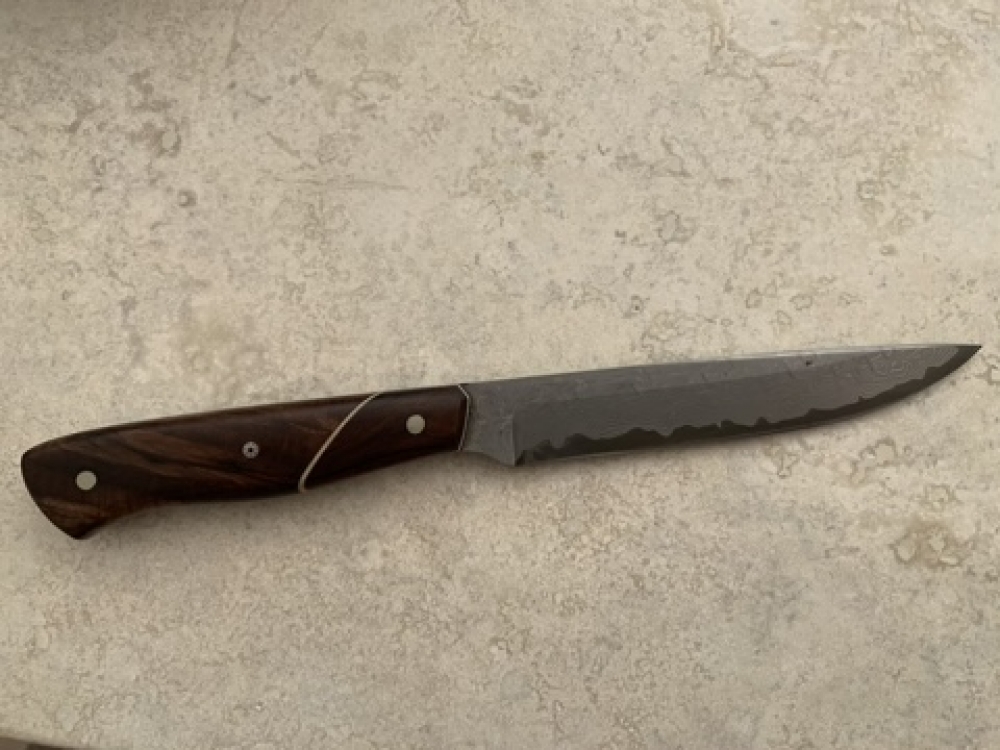 Carter Cutlery - Damascus Executive Neck Knife w/ Sheath 