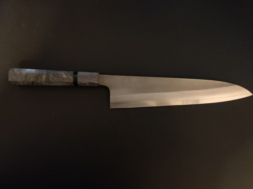 Yoshikane SKD Nashiji 240 Gyuto Extra Height