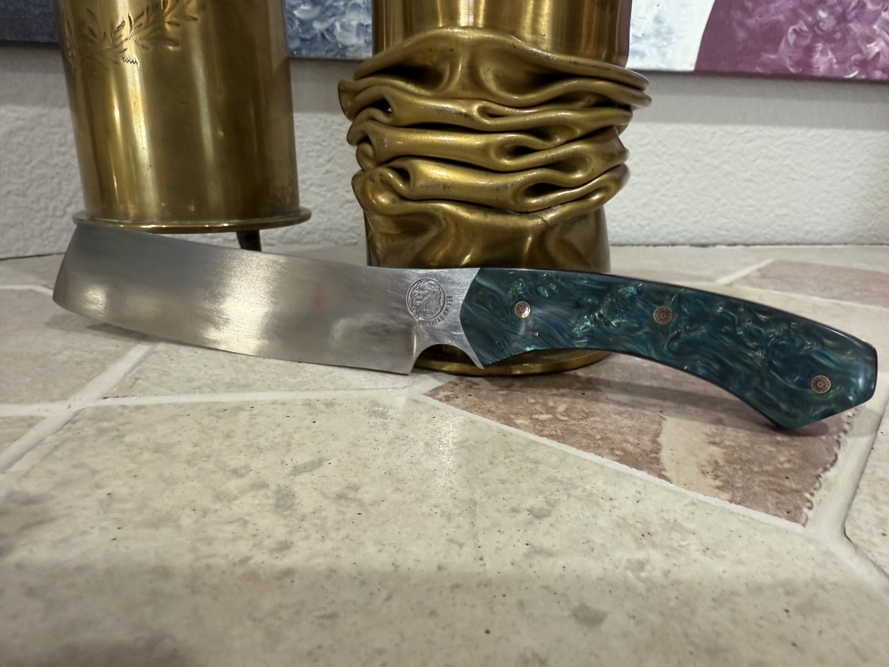 Hand Made Carbon Steel Full Tang Fixed Blade Kitchen Field or Camp Chopper Knife