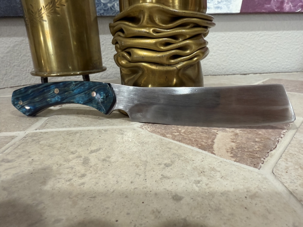 Hand Made Carbon Steel Full Tang Fixed Blade Kitchen Field or Camp Chopper Knife