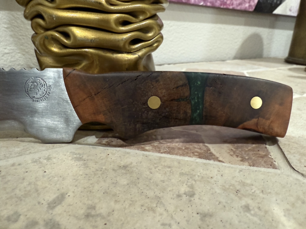 Hand Made Carbon Steel Full Tang Fixed Blade Hunting Knife Large Heavy Duty