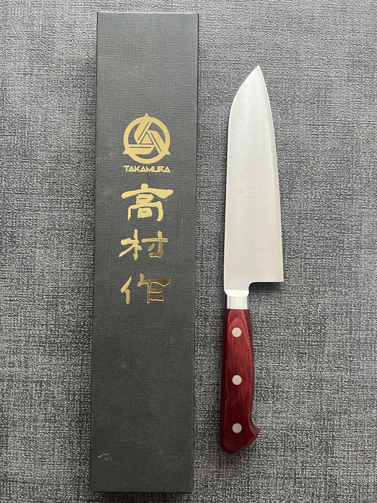 Takamura Hamono Santoku 170mm SG2 