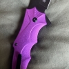 Purple Bat/Spiderweb handle knife