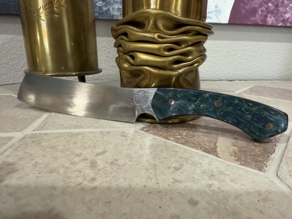 Hand Made Carbon Steel Full Tang Fixed Blade Kitchen Field or Camp Chopper Knife