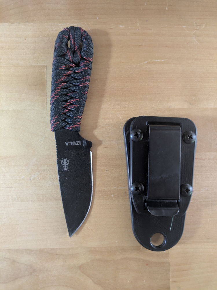 Bench made mountain Skinner, BNB Knifes Mamba hunter, ESEE IBS Izula Signature