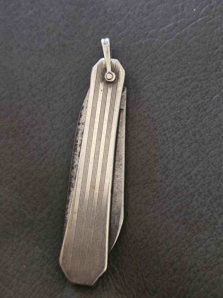 Vintage Sterling Silver Fruit Knife 