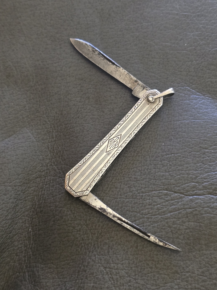 Vintage Sterling Silver Fruit Knife 