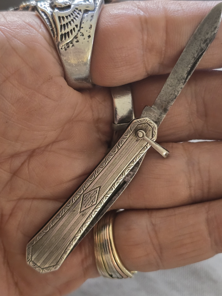 Vintage Sterling Silver Fruit Knife 