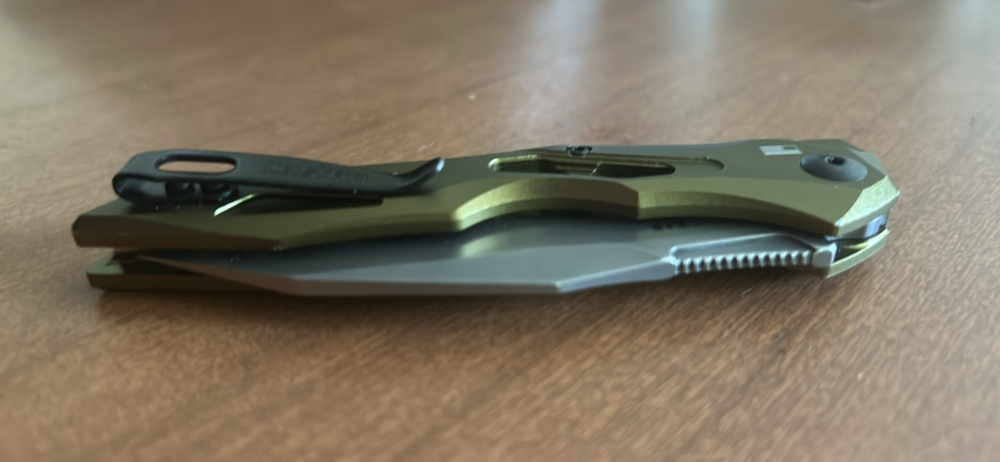 Kershaw Launch 13 Automatic Olive Green Aluminum Handle CPM-154 Wharncliffe Blade 7650OL