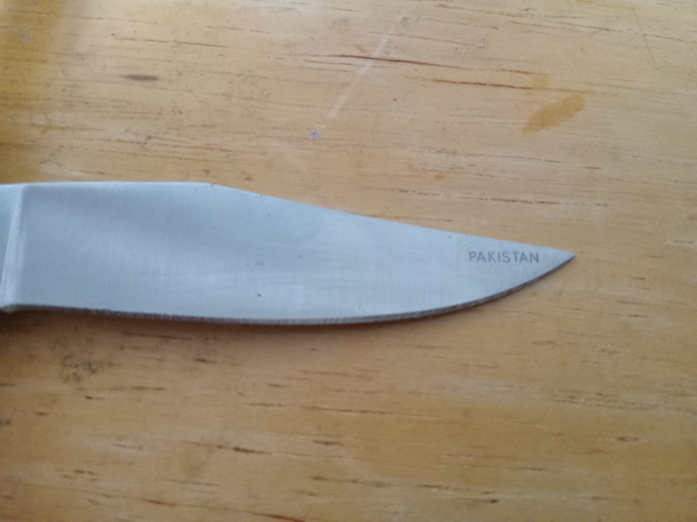Wild Turkey Hand Made 3 Blade Knife Pakistan 