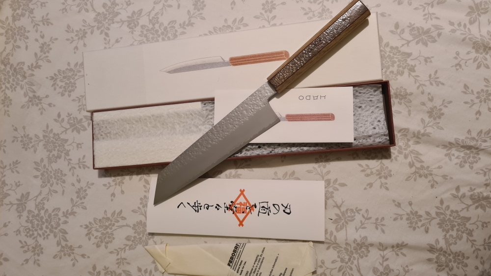 Hado Shiosai SG2 210 Kiritsuke Cherry bark