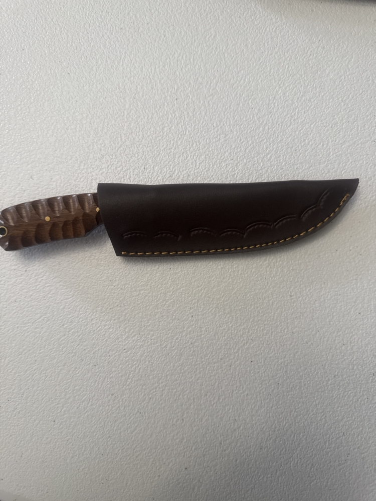 Damascus fixed blade