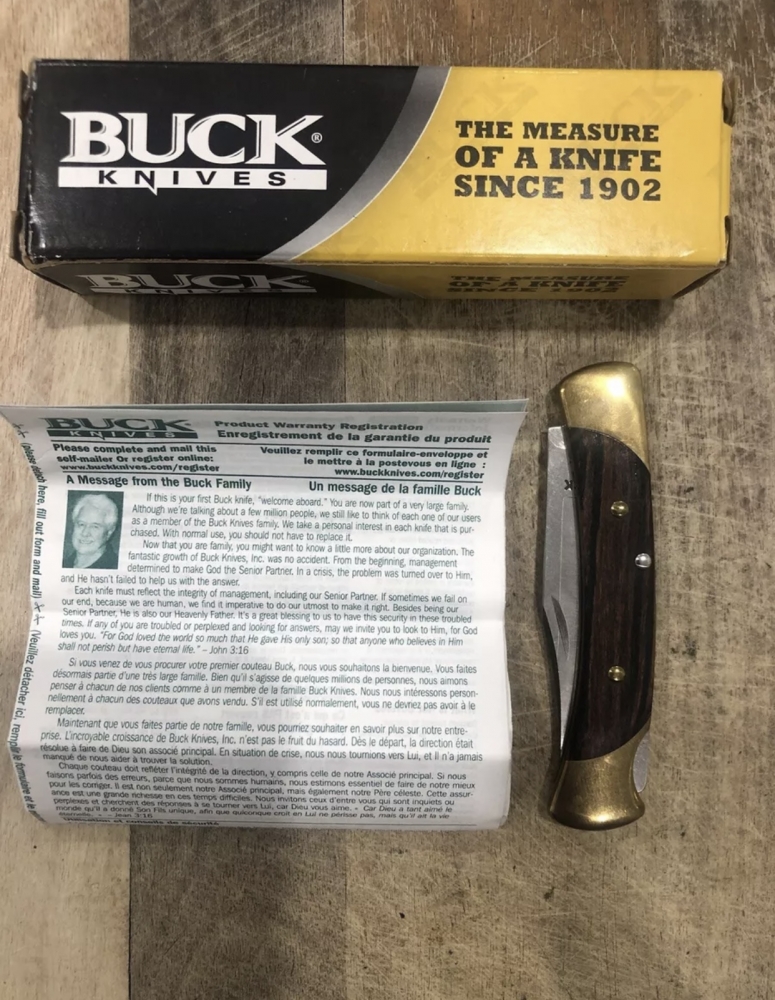 Buck USA mint in box 055 mini folding hunter lockback 2006 knife