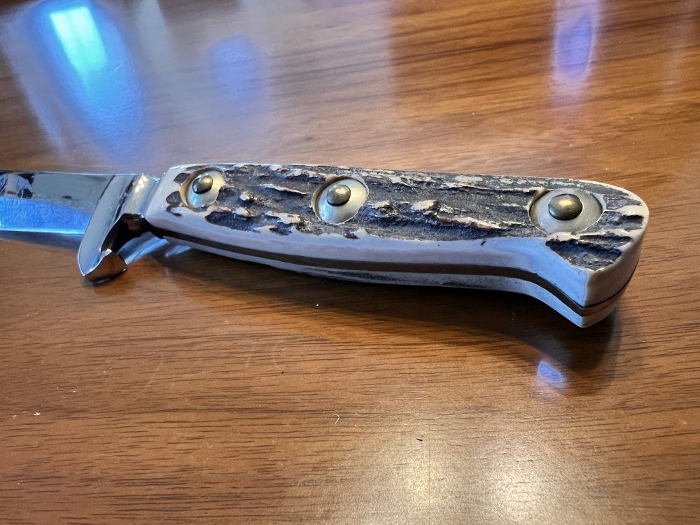 Linder-Messer Solingen Rostfrei Inox stag handle knife