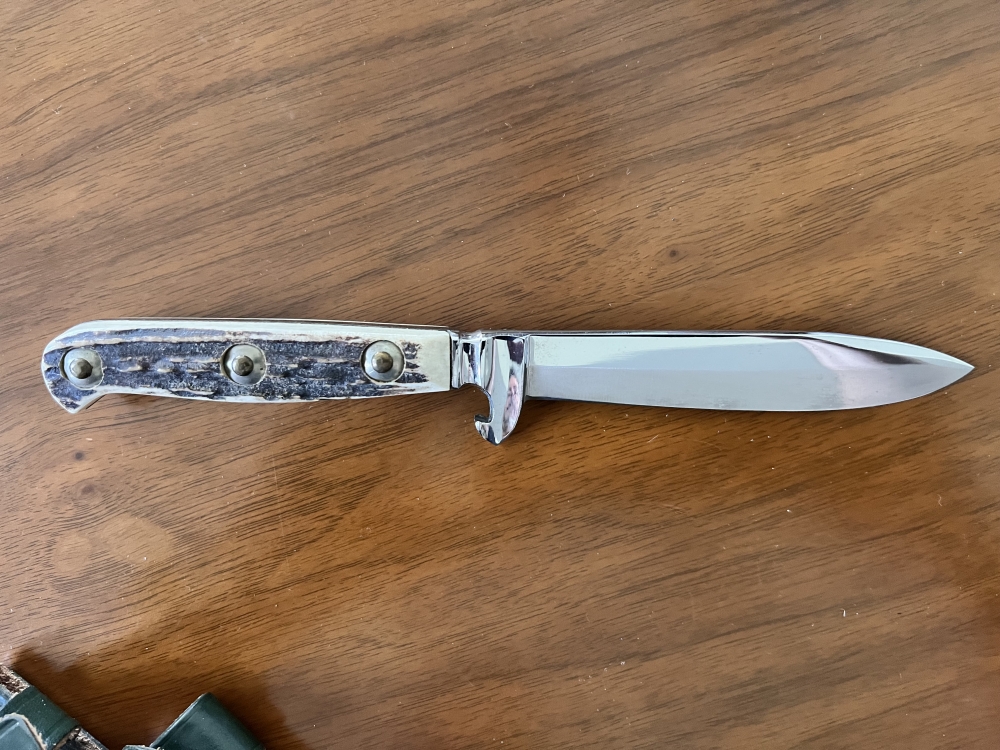 Linder-Messer Solingen Rostfrei Inox stag handle knife