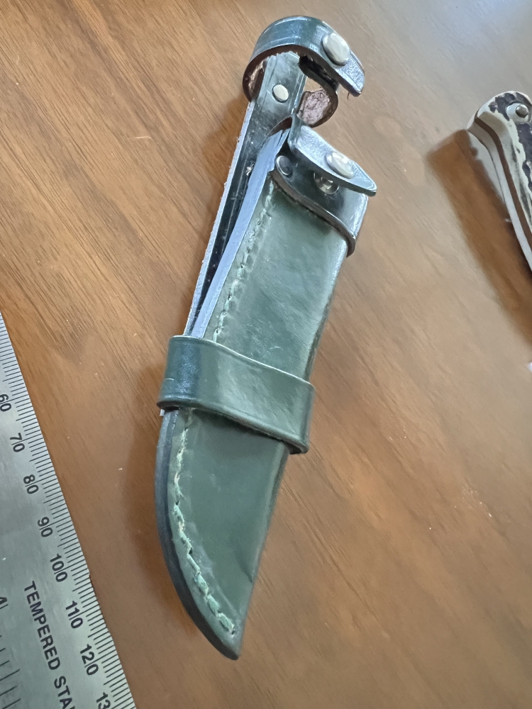 Linder-Messer Solingen Rostfrei Inox stag handle knife