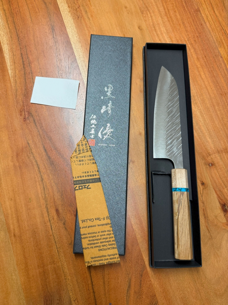 Yu Kurosaki Fujin SG2 Santoku w. special handle 170mm