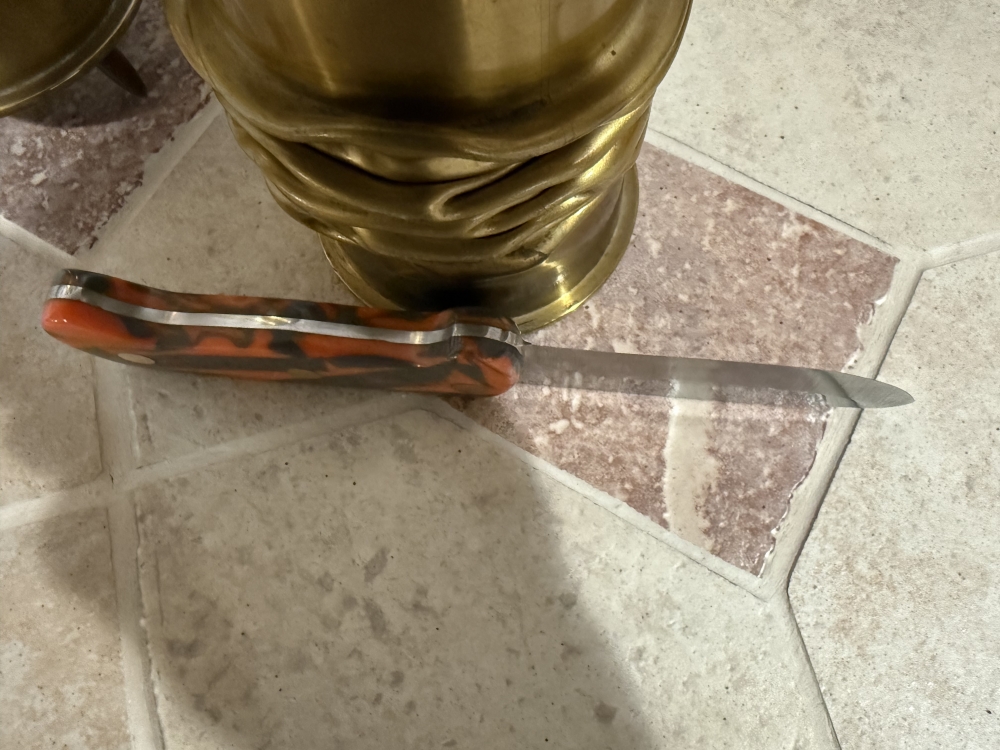 Hand Made Carbon Steel Full Tang Drop Point Fixed Blade Knife