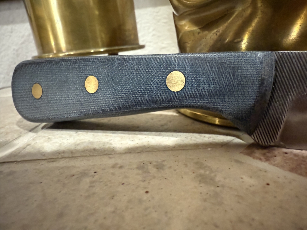 Hand Made Carbon Steel Full Tang Fixed Blade Shop Knife Made from a File