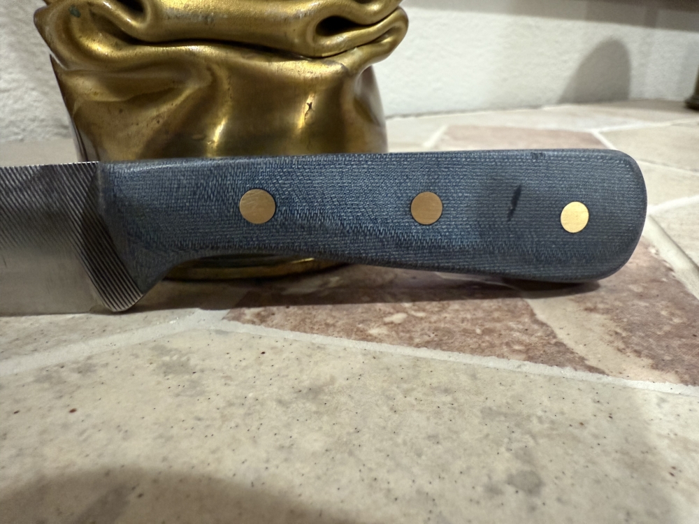 Hand Made Carbon Steel Full Tang Fixed Blade Shop Knife Made from a File