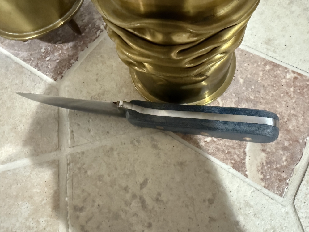 Hand Made Carbon Steel Full Tang Fixed Blade Shop Knife Made from a File