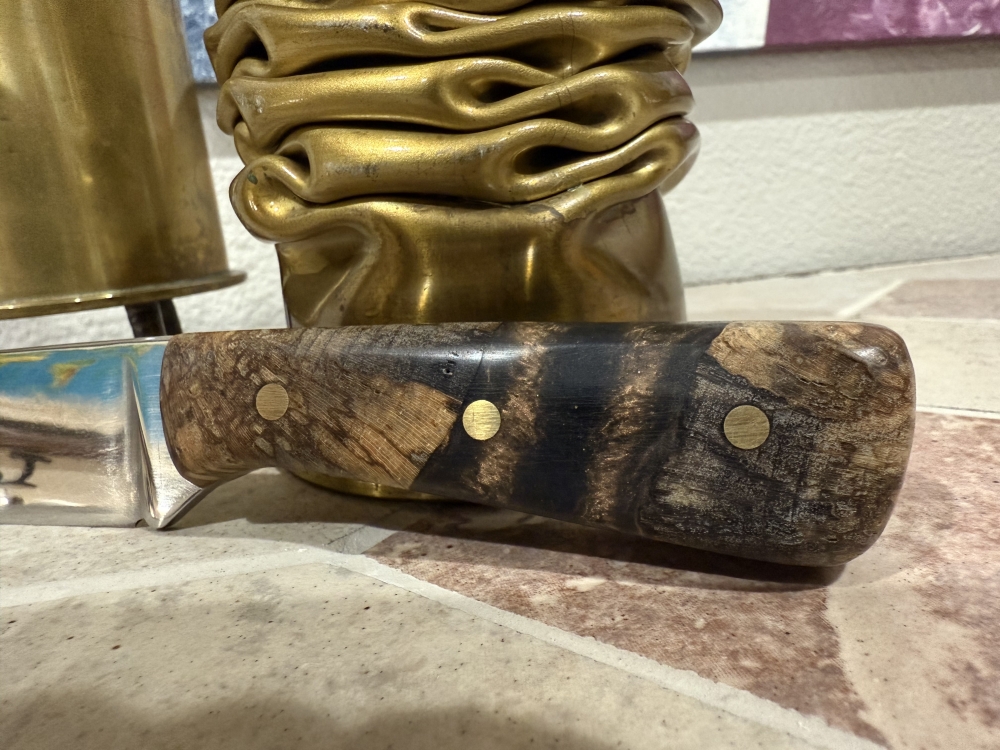 Hand Made Carbon Steel Full Tang Fixed Blade Hunting Knife
