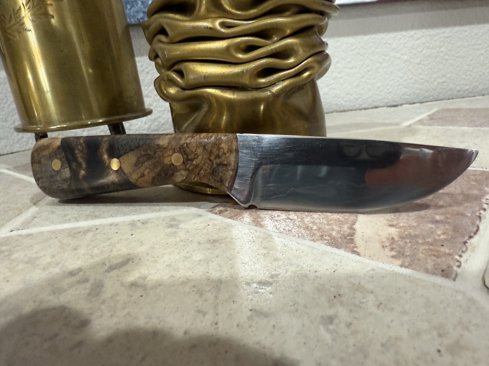 Hand Made Carbon Steel Full Tang Fixed Blade Hunting Knife