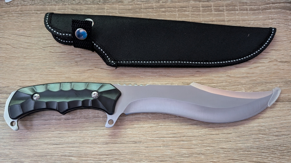 Fixed Steal Kukri knife with sheath