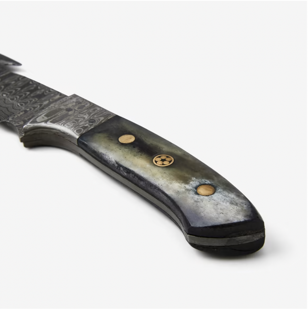 Damascus Skinning Gut hook, Hunting knife TD-221 by Titan
