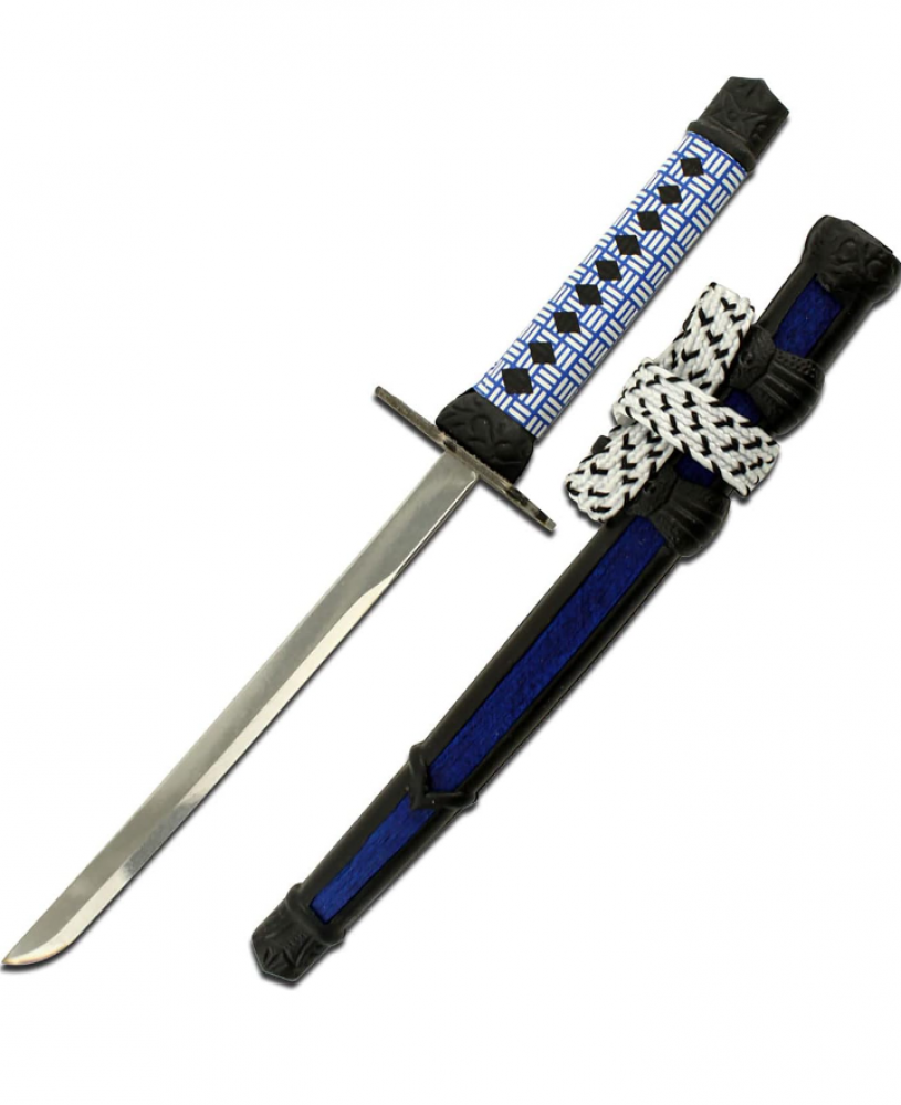 NEW! Blue Mini Japanese Samurai Sword Letter Opener 