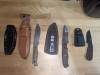 Bench made mountain Skinner, BNB Knifes Mamba hunter, ESEE IBS Izula Signature