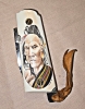Hand made COLT 45 grips by Gene Barnett ⁹in fossil Mammoth tusk with SCRIMSHAW of native American by Gary Williams 