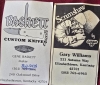 Hand made COLT 45 grips by Gene Barnett ⁹in fossil Mammoth tusk with SCRIMSHAW of native American by Gary Williams 