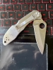 Spyderco 3.0\" with scale by Santa Fe StoneWorks as a partner, RARE! 