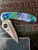 Spyderco 3.0\" with scale by Santa Fe StoneWorks as a partner, RARE! 