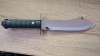steel camping knife with sheath