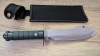 steel camping knife with sheath