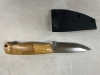 Custom Knife Olivewood and Canary Wood handle