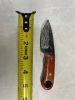 Custom Damascus Knife Bloodwood Handle