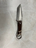 Custom Tanto Point Knife American Walnut and Maple Handle