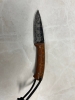 Custom Damascus Knife Leopard Wood Handle
