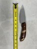 Custom Drop Point Knife Honduras Rosewood and Oak