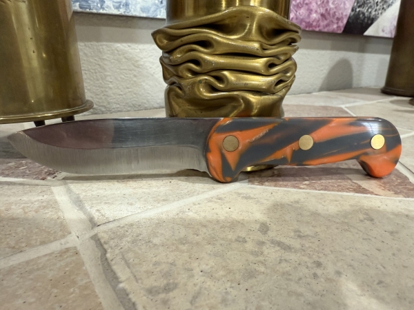 Hand Made Carbon Steel Full Tang Drop Point Fixed Blade Knife