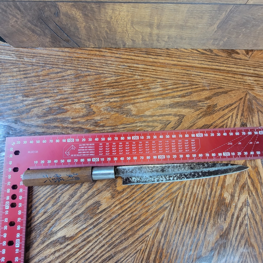 Restored Japanese Yanagiba 200mm Blade High Carbon Steel