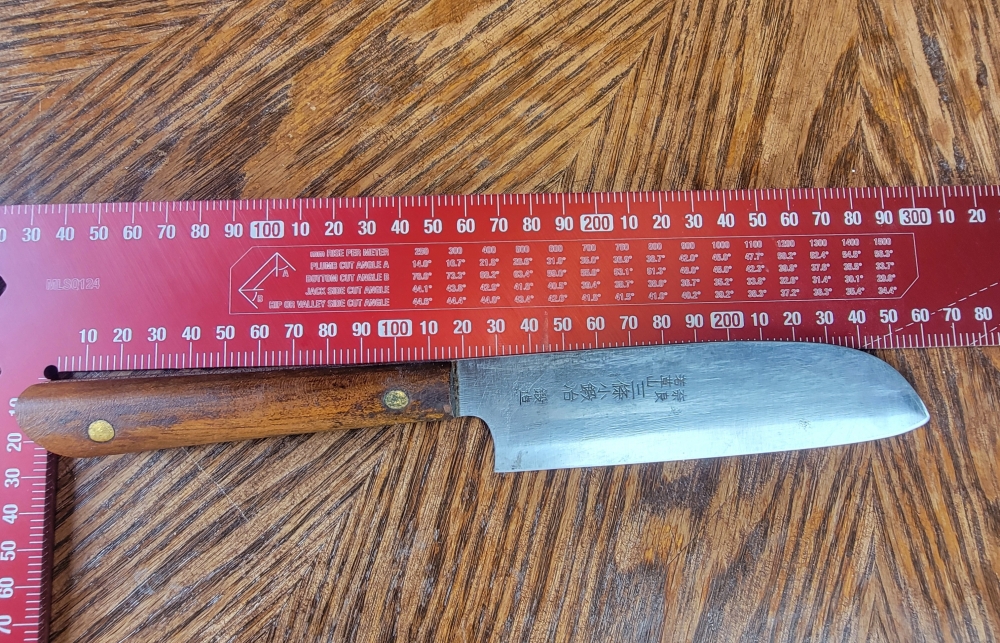 Wakakusa Sanjo Kokaji Forging, Kamagata Usuba Style Knife 140mm Blade Restored