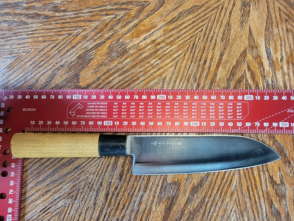 Sakai Kikumori Nakagawa 180mm Santoku made by Noshu Masamune