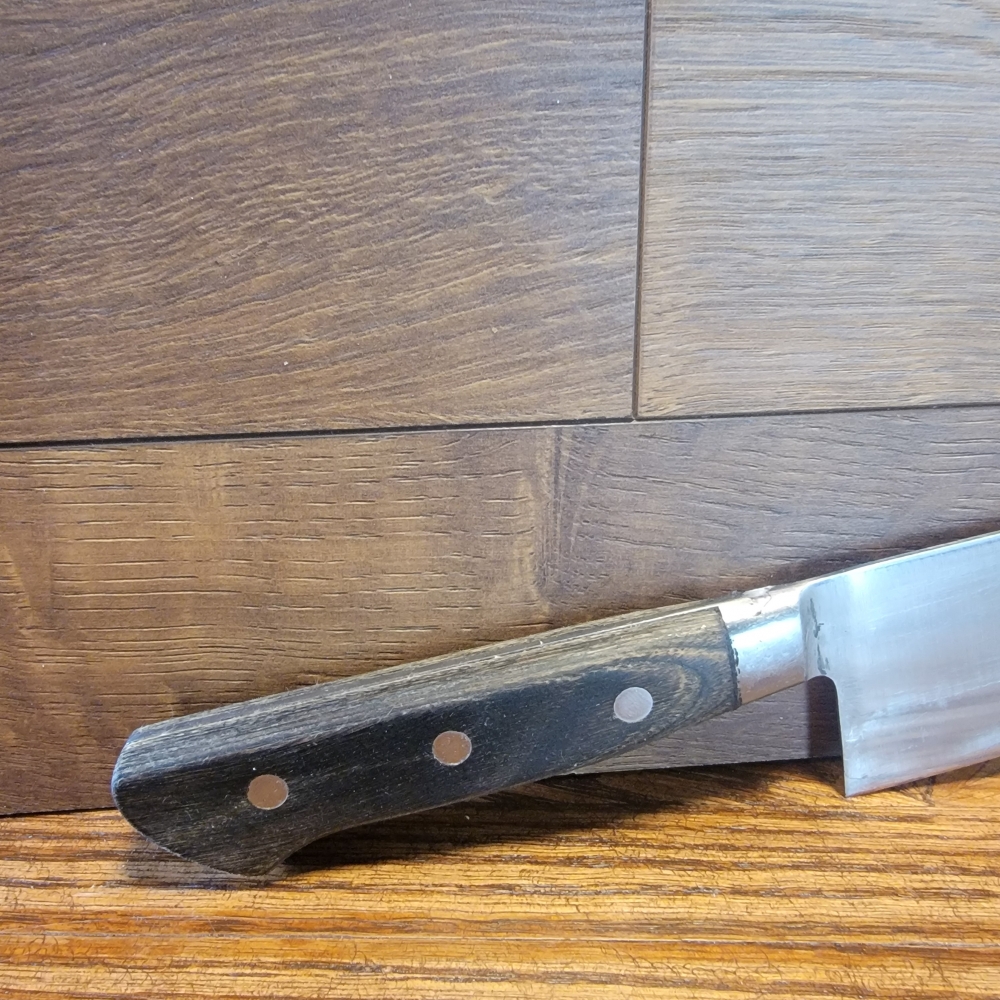 Full Tang 170mm Santoku, Western Style Handle, Unkown Maker, Good Starter Knife